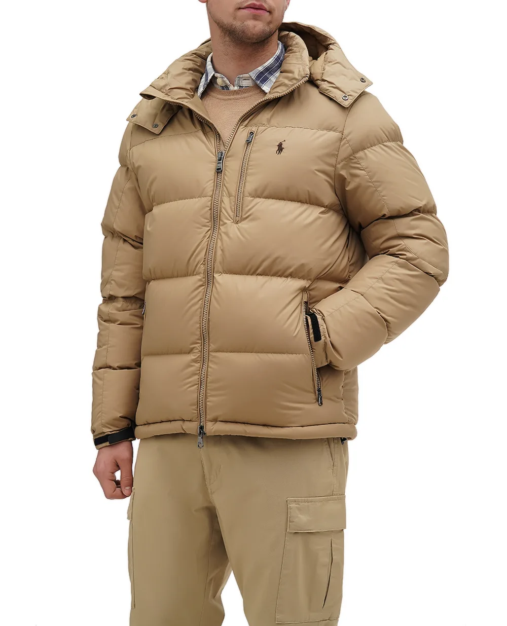 Пуховик Polo Ralph Lauren 710940237004, бежевый цвет • Купить в интернет-магазине Kameron