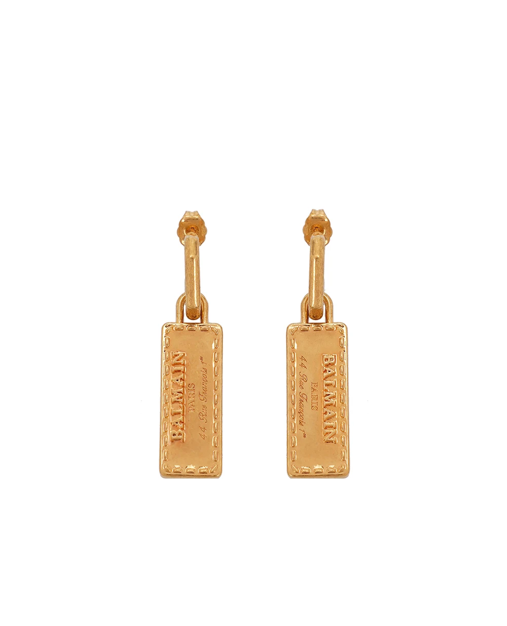 Серьги Balmain CN1XK286MLTN, золотой цвет • Купить в интернет-магазине Kameron