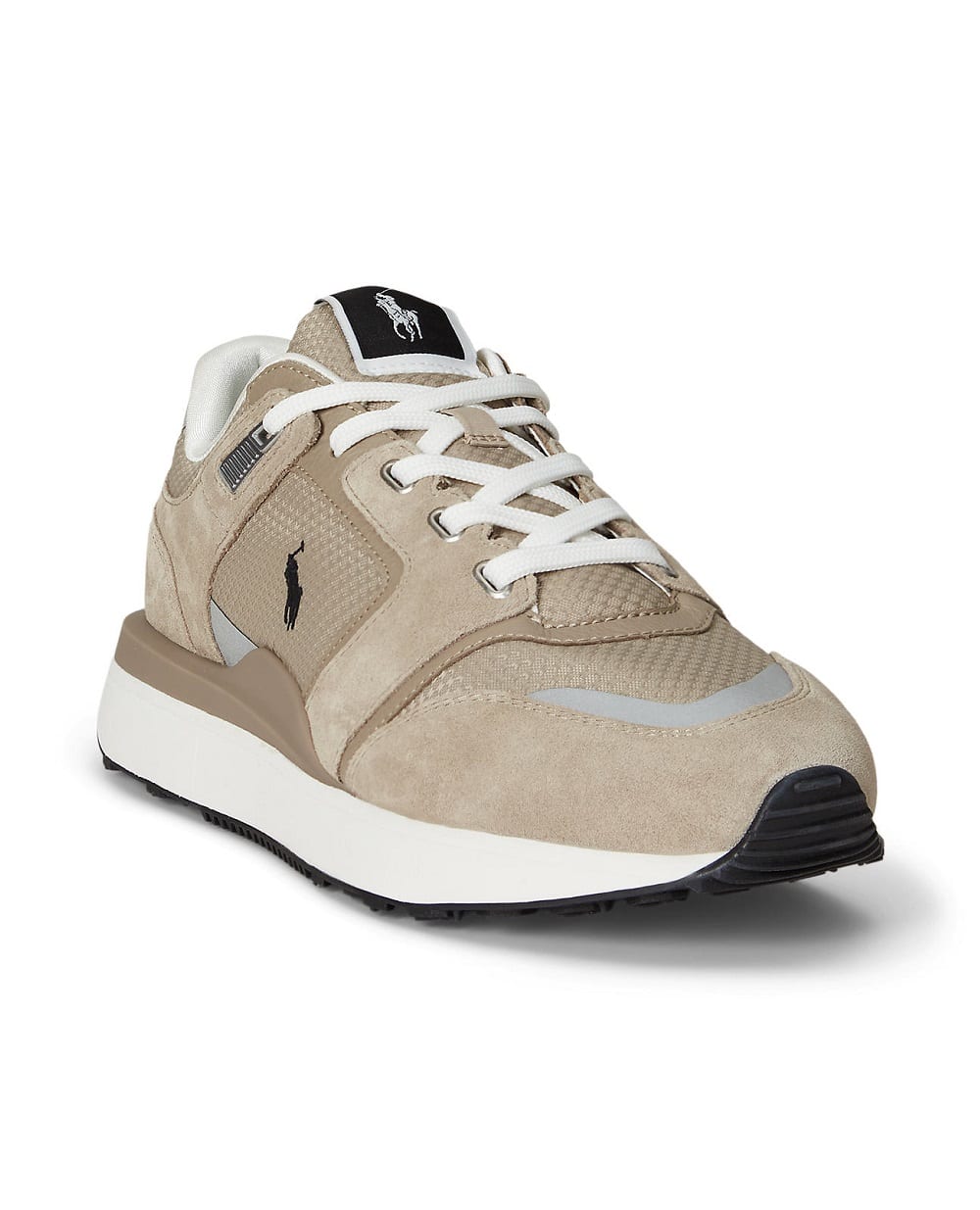 Кроссовки Train 89 V2 из замши Polo Ralph Lauren 809P01637001, бежевый цвет • Купить в интернет-магазине Kameron