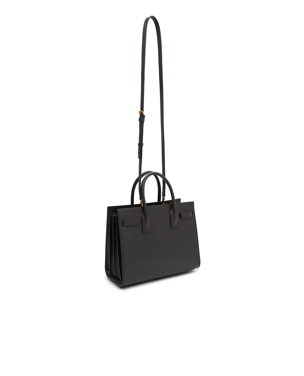 Сумка Sac De Jour baby из телячьей кожи Saint Laurent 421863-02G9W, темно-серый цвет • Купить в интернет-магазине Kameron
