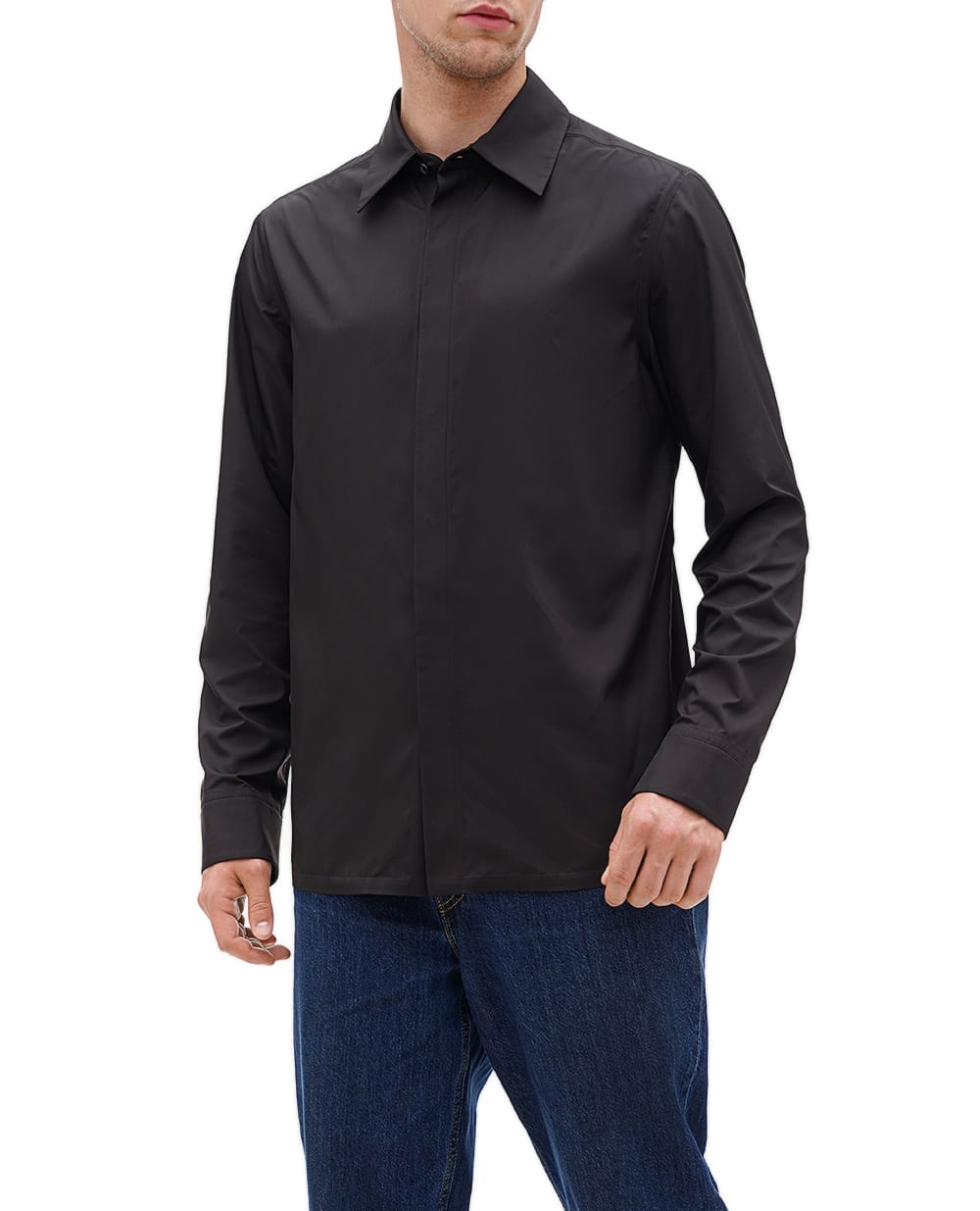 Рубашка Balmain CH6HS320XH89, черный цвет • Купить в интернет-магазине Kameron