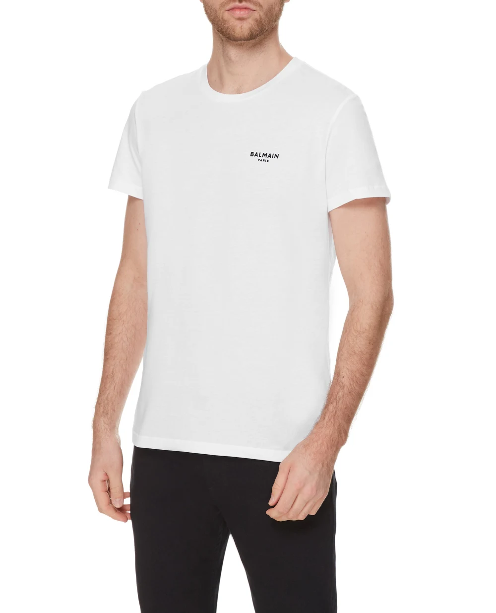 Футболка Balmain XH1EF000BB04, белый цвет • Купить в интернет-магазине Kameron