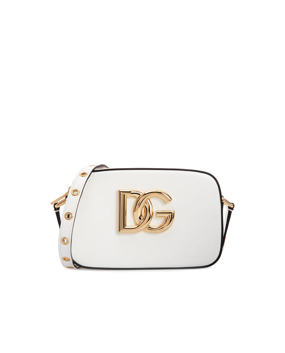 Кожаная сумка 3.5 Dolce&Gabbana BB7095-AW576, белый цвет • Купить в интернет-магазине Kameron