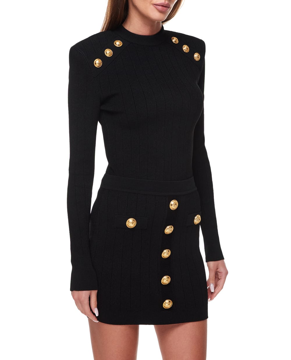 Джемпер Balmain DF1KD001KB07, черный цвет • Купить в интернет-магазине Kameron