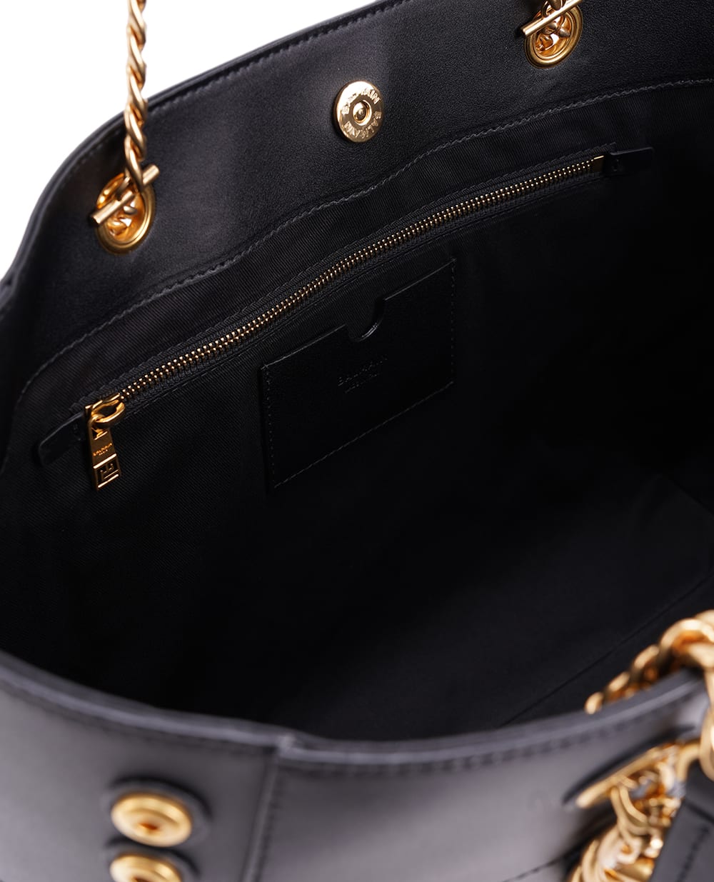 Кожаная сумка 1945 Soft Cabas Balmain CN1FF827LARN, черный цвет • Купить в интернет-магазине Kameron