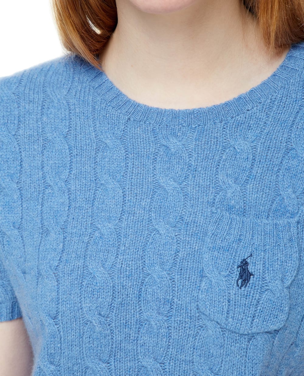 Шерстяной джемпер Polo Ralph Lauren 211873374002, голубой цвет • Купить в интернет-магазине Kameron