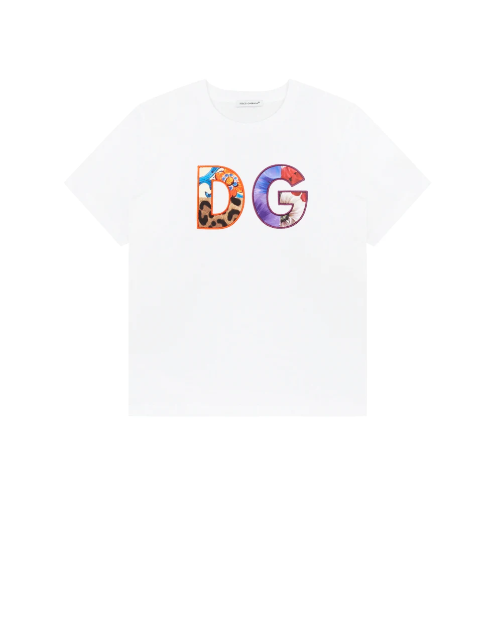 Футболка Dolce&Gabbana Kids L5JTGJ-G7YQL-S, белый цвет • Купить в интернет-магазине Kameron