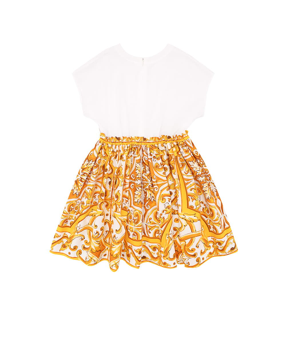 Детское платье Dolce&Gabbana Kids L5JD9A-G7NRJ-S, белый цвет • Купить в интернет-магазине Kameron