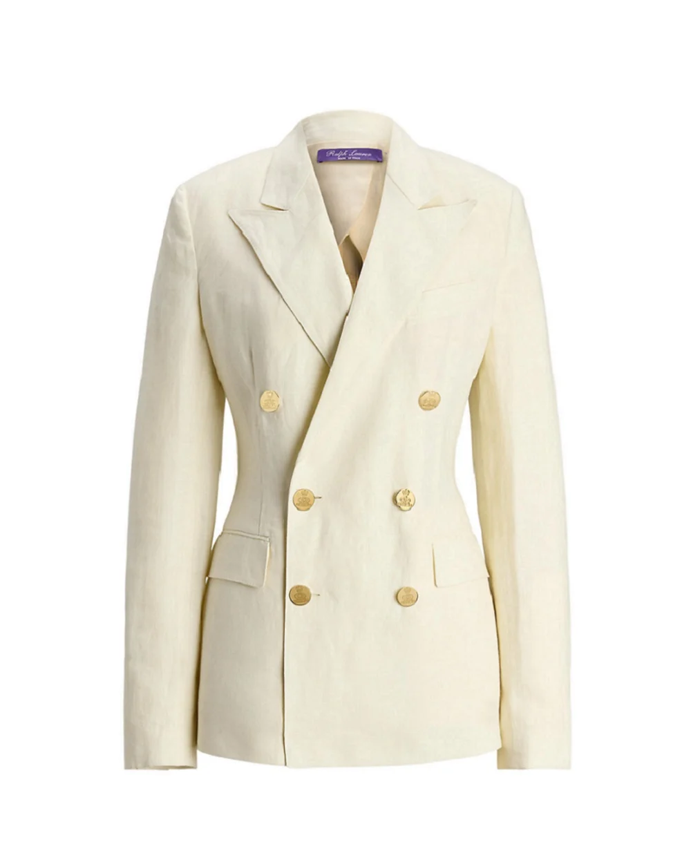 Льняной жакет Ralph Lauren Collection 290955045003, кремовый цвет • Купить в интернет-магазине Kameron