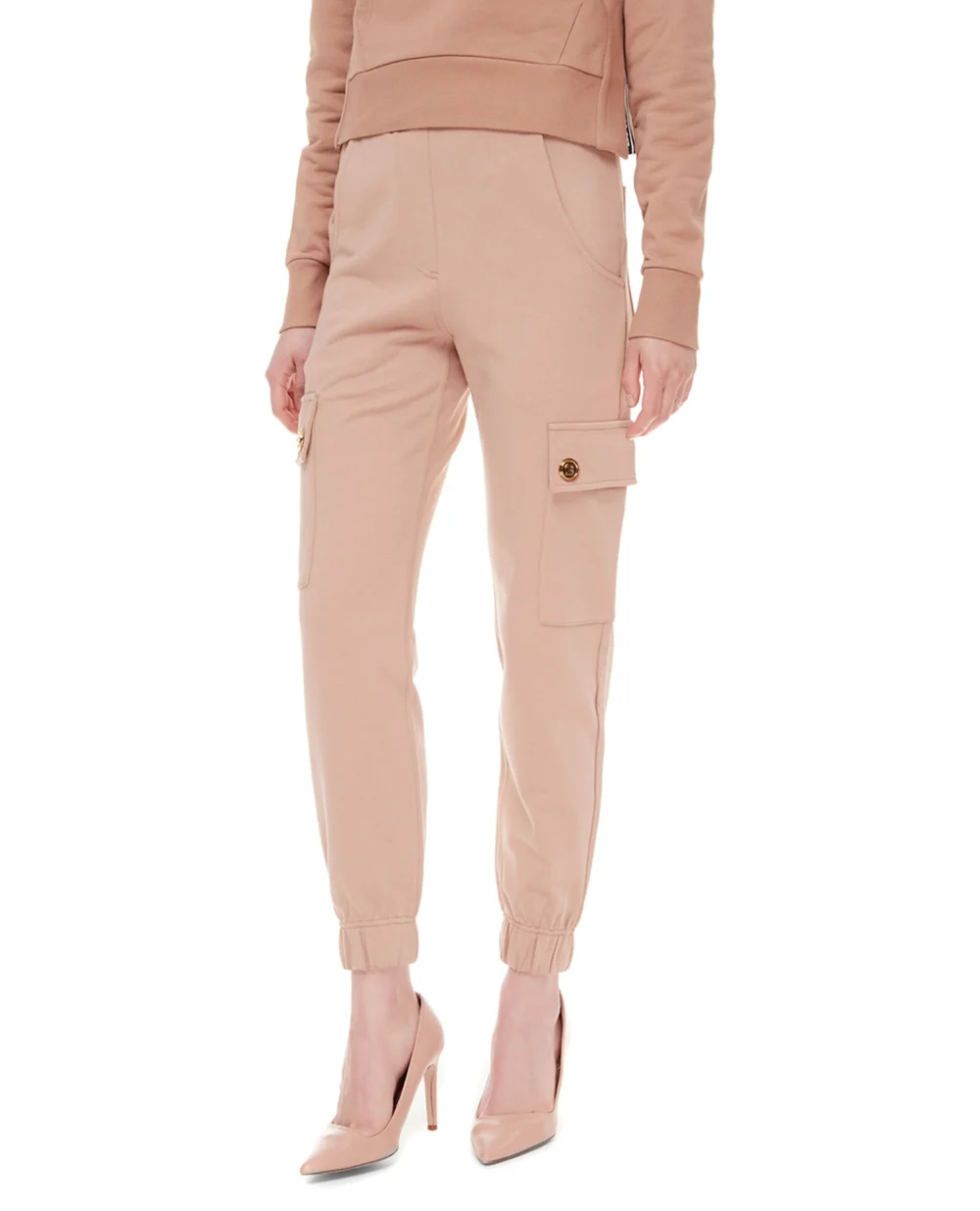 Спортивные брюки Balmain XF1OB055JB13, бежевый цвет • Купить в интернет-магазине Kameron
