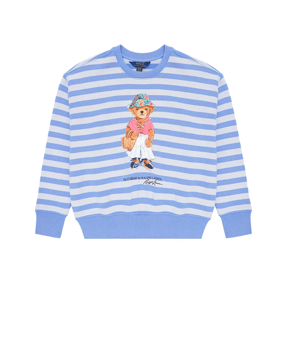 Детский свитшот Polo Bear Polo Ralph Lauren Kids 313935442001, голубой цвет • Купить в интернет-магазине Kameron