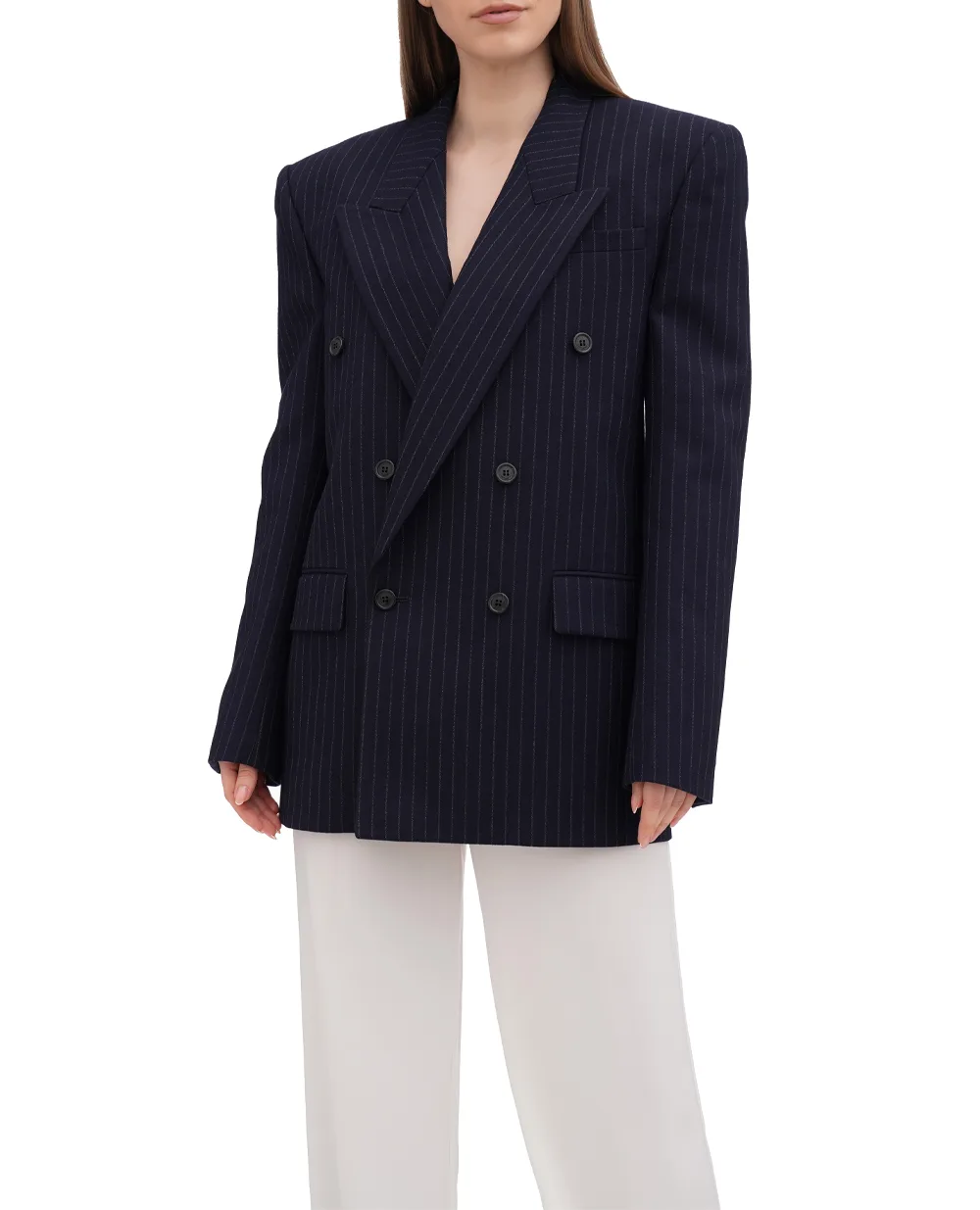 Жакет Saint Laurent 762930-Y127W, темно-синий цвет • Купить в интернет-магазине Kameron
