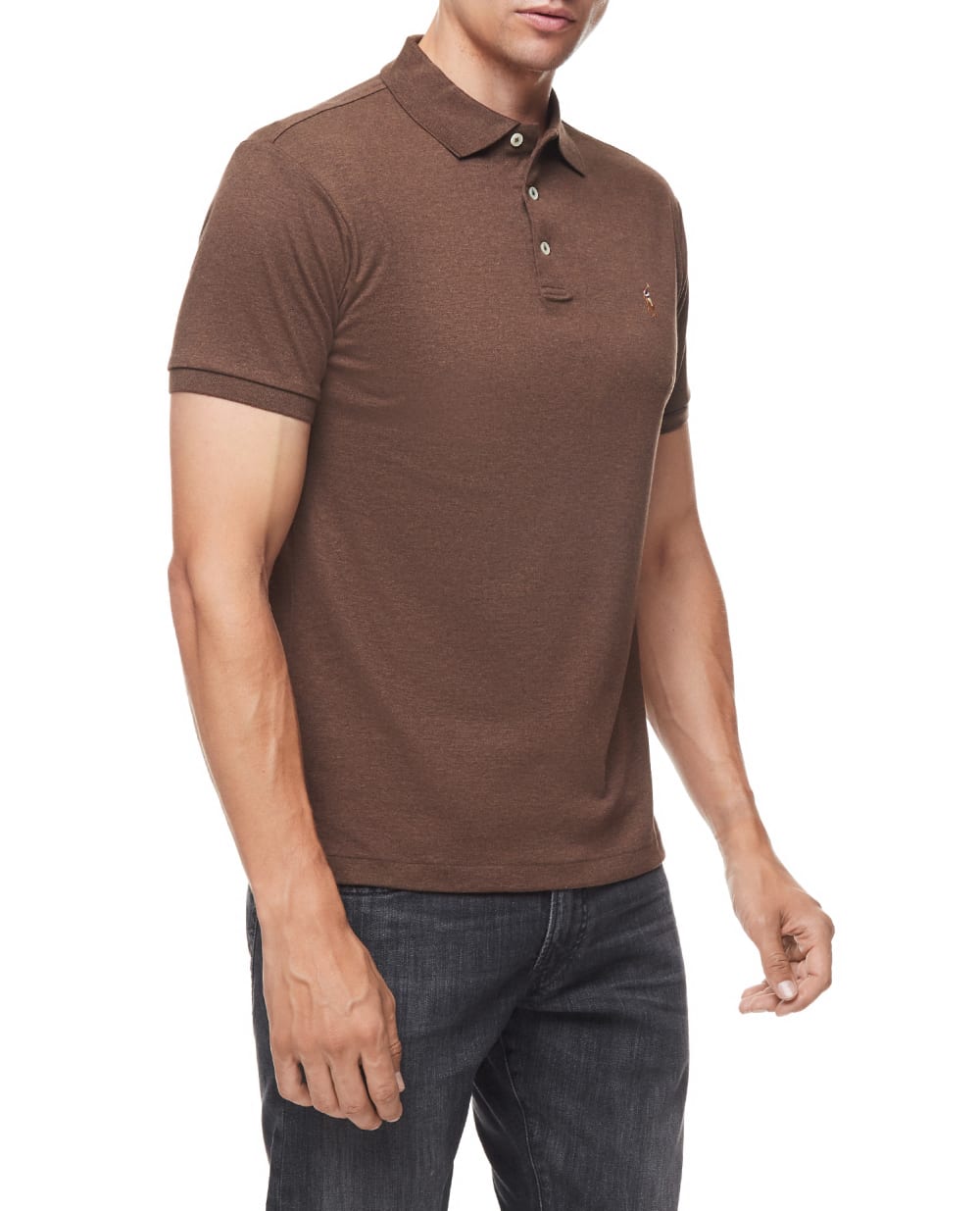 Поло Polo Ralph Lauren 710652578131, коричневый цвет • Купить в интернет-магазине Kameron
