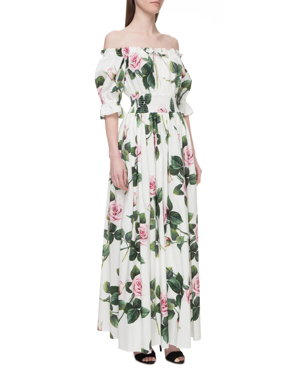 Платье Dolce&Gabbana F6H9BT-HS5FZ, белый цвет • Купить в интернет-магазине Kameron