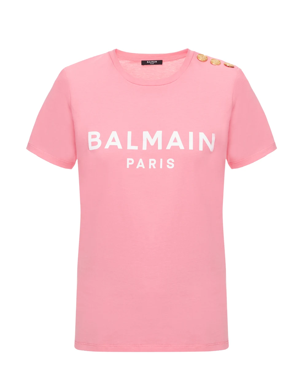 Футболка Balmain XF1EF005BB02, розовый цвет • Купить в интернет-магазине Kameron
