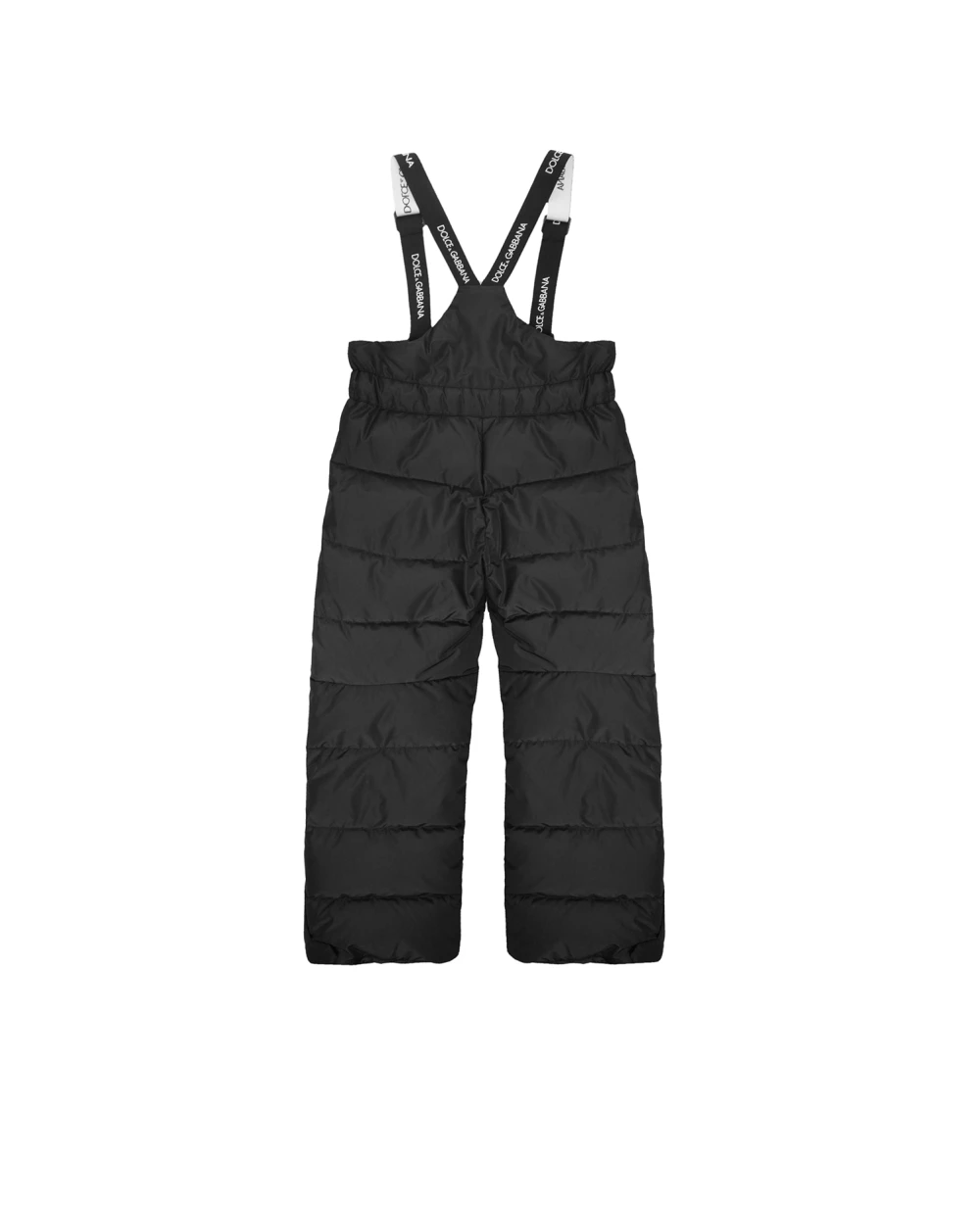 Детские  пуховые брюки Dolce&Gabbana Kids L4JPZ8-G7TSN-B-, черный цвет • Купить в интернет-магазине Kameron