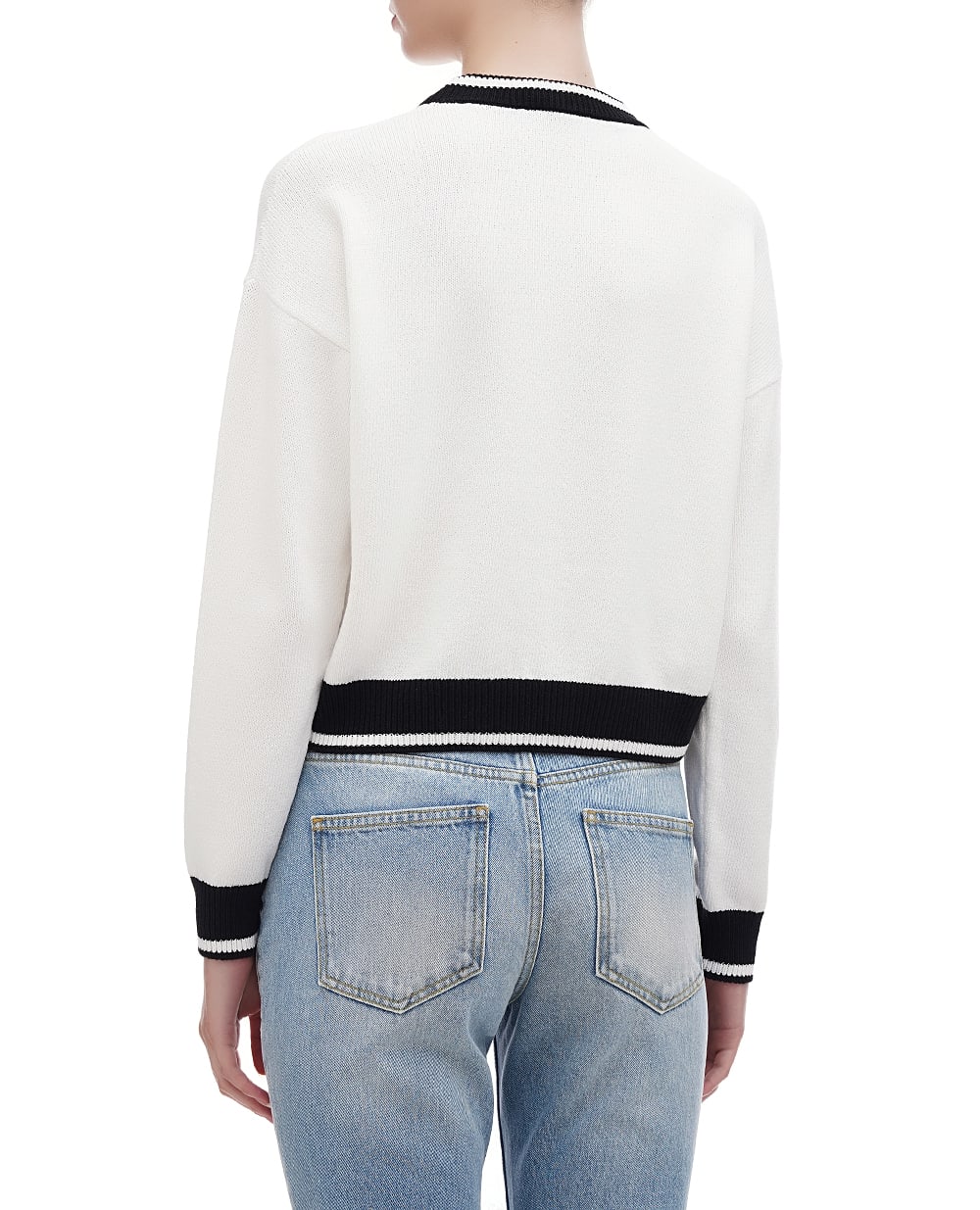 Джемпер Balmain DF1KA002KG48, белый цвет • Купить в интернет-магазине Kameron
