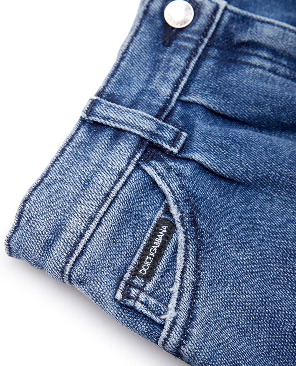 Детские джинсы Dolce&Gabbana Kids L52F38-LDA15-S, синий цвет • Купить в интернет-магазине Kameron