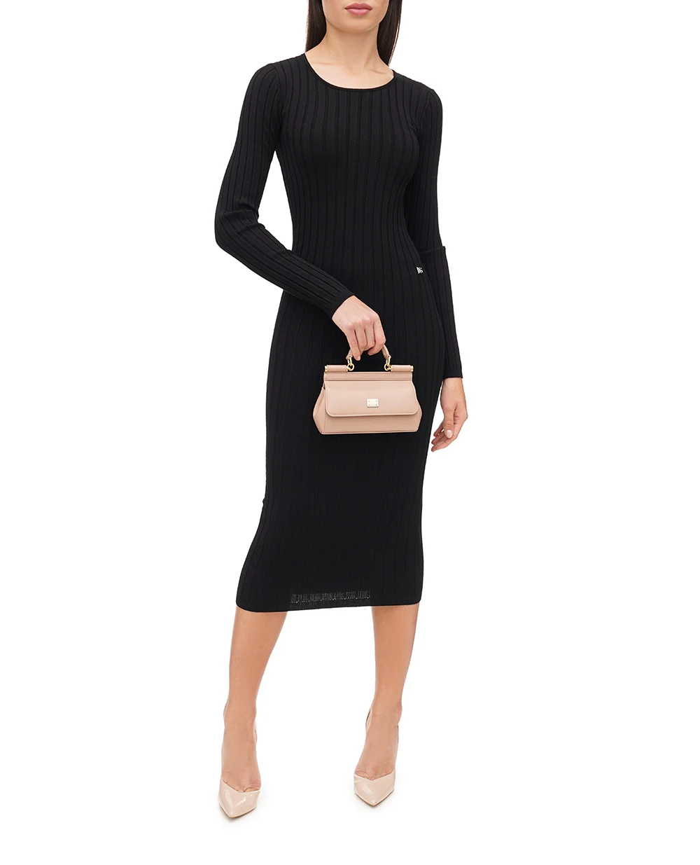 Кожаная сумка Sicily Small Dolce&Gabbana BB7116-AN767, бежевый цвет • Купить в интернет-магазине Kameron