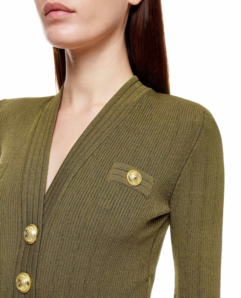 Платье Balmain WF0R8060K211-S, зеленый цвет • Купить в интернет-магазине Kameron