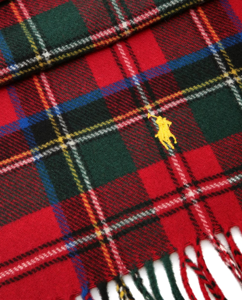 Шерстяной шарф Polo Ralph Lauren 449823788004, разноцветный цвет • Купить в интернет-магазине Kameron