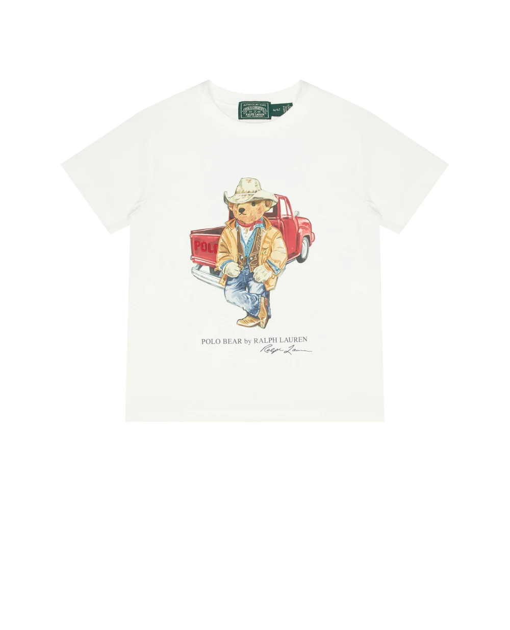 Детская футболка Polo Bear Polo Ralph Lauren Kids 322902444001, белый цвет • Купить в интернет-магазине Kameron