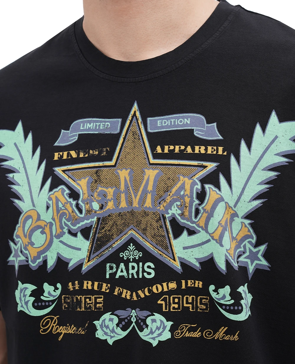 Футболка Balmain CH1EG000GD28, черный цвет • Купить в интернет-магазине Kameron