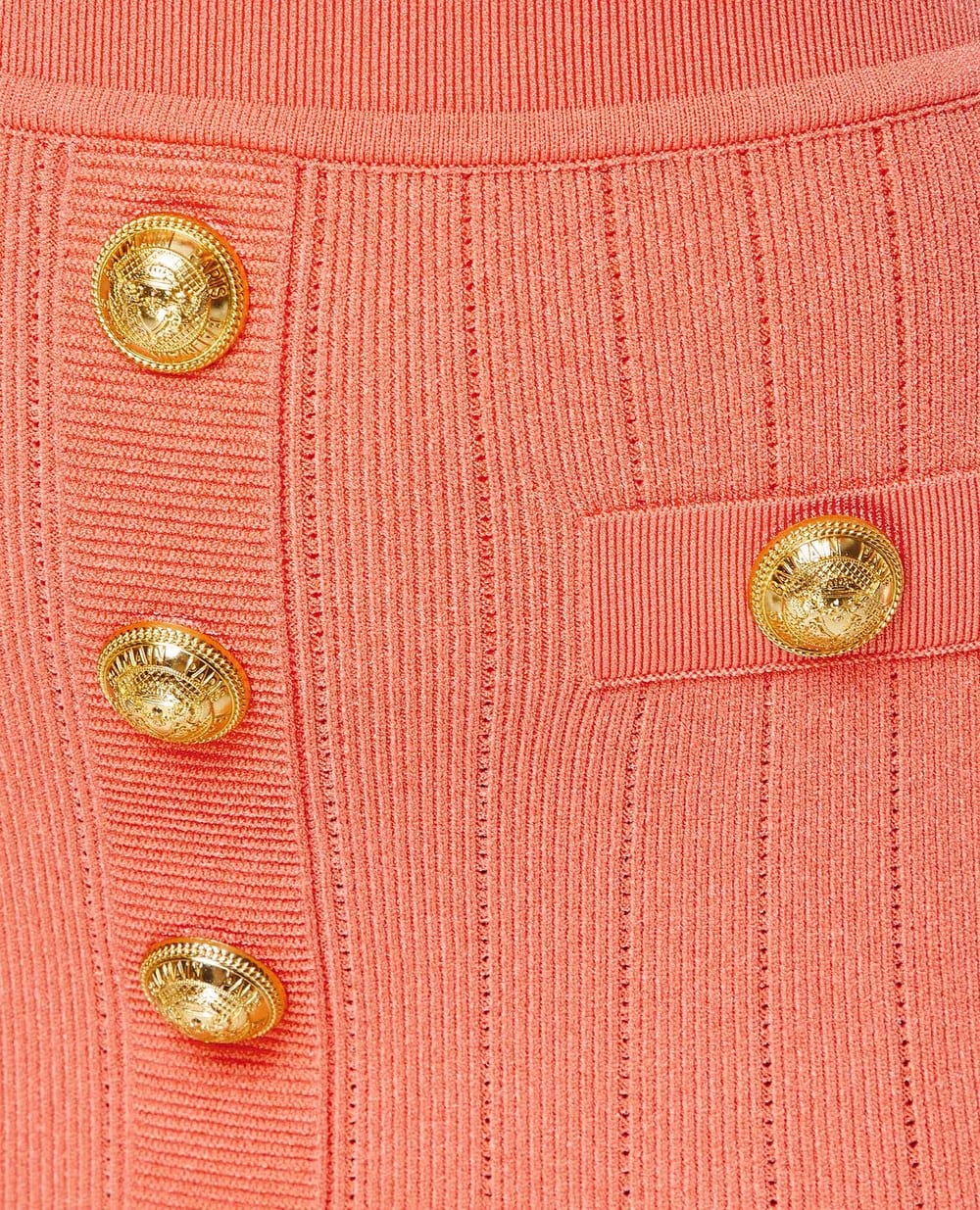 Юбка Balmain BF1LB290KB07-S, коралловый цвет • Купить в интернет-магазине Kameron
