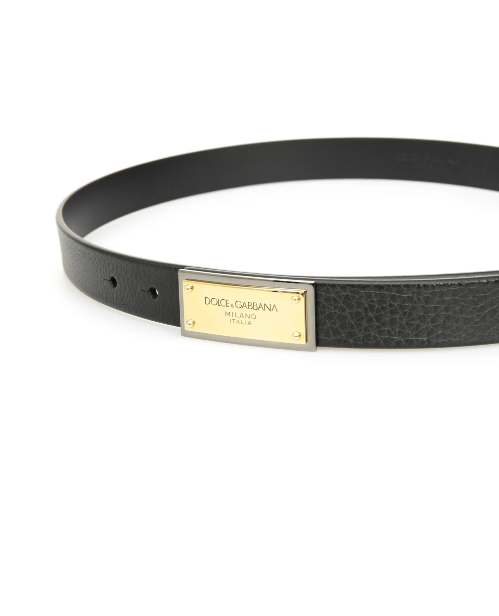 Кожаный ремень Dolce&Gabbana BC4591-AV480, черный цвет • Купить в интернет-магазине Kameron