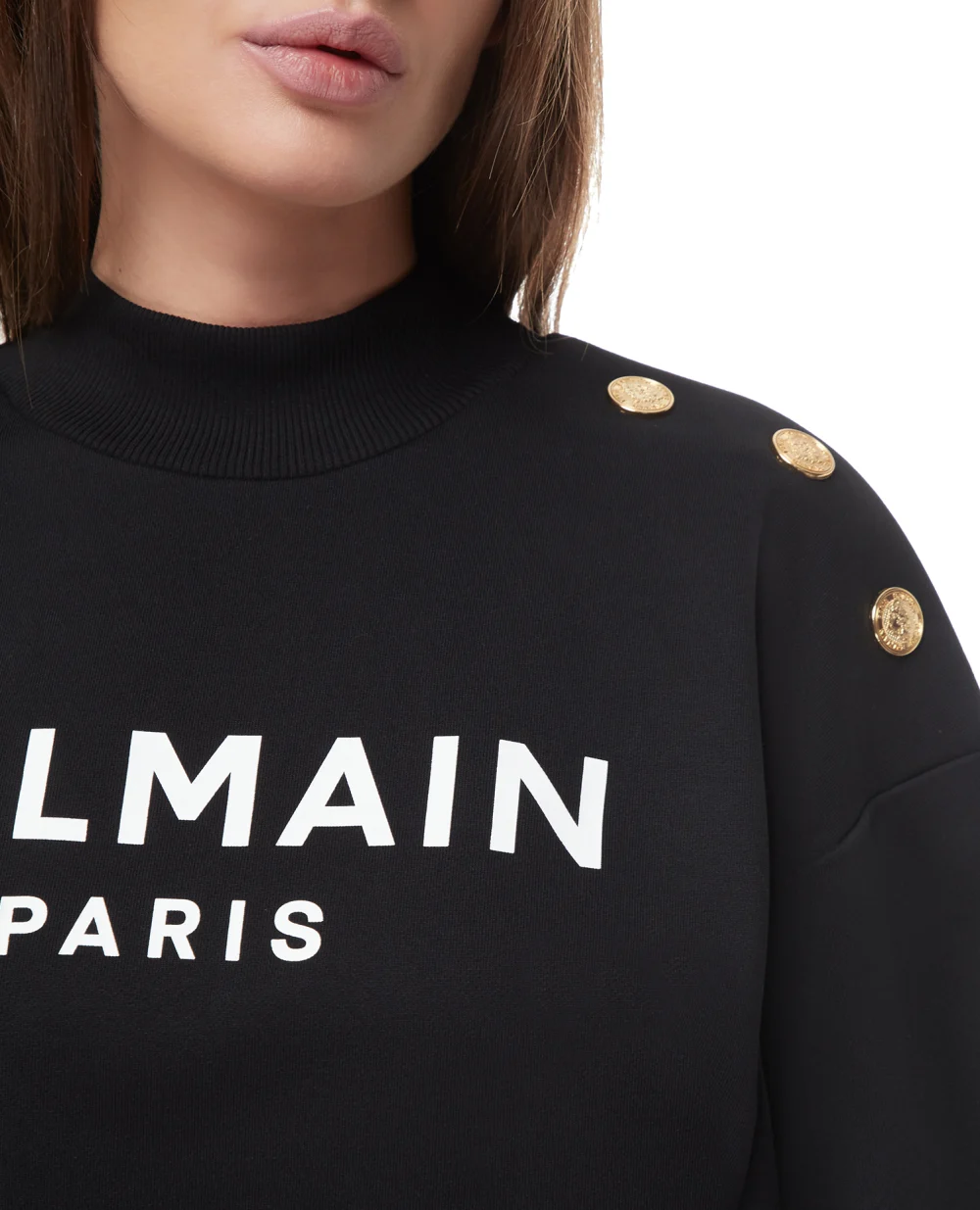 Свитшот Balmain AF1JO040BB02, черный цвет • Купить в интернет-магазине Kameron