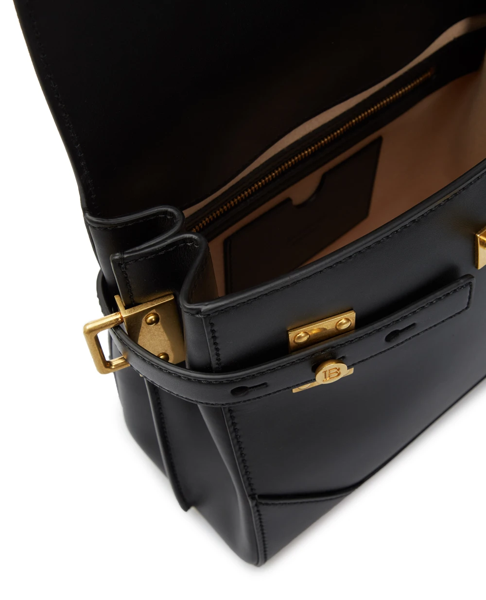 Кожаная сумка B-Buzz 23 Balmain AN1DB526LPRS, черный цвет • Купить в интернет-магазине Kameron