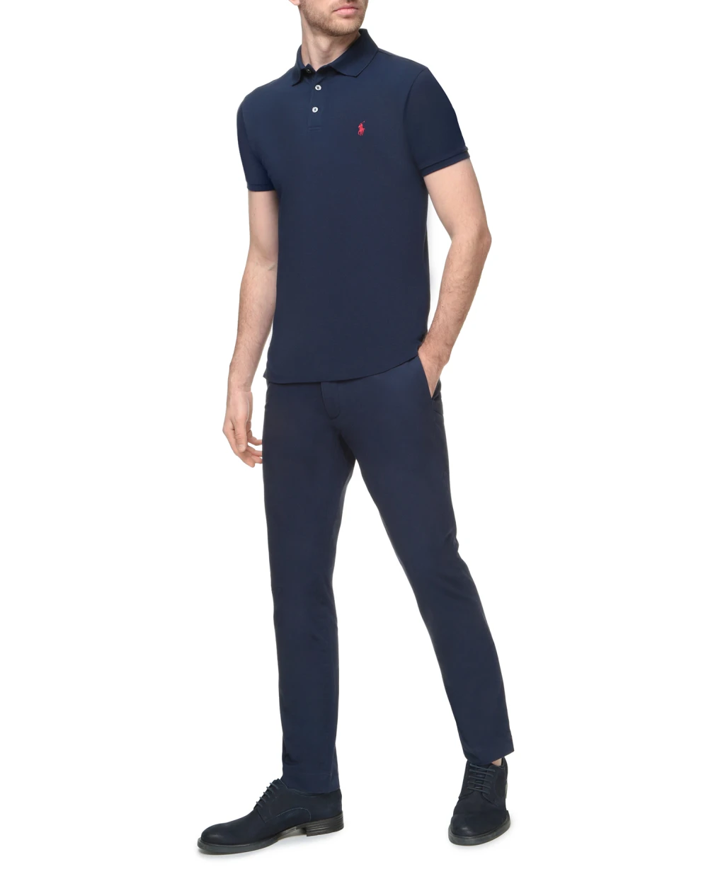 Поло Polo Ralph Lauren 710541705009, синий цвет • Купить в интернет-магазине Kameron