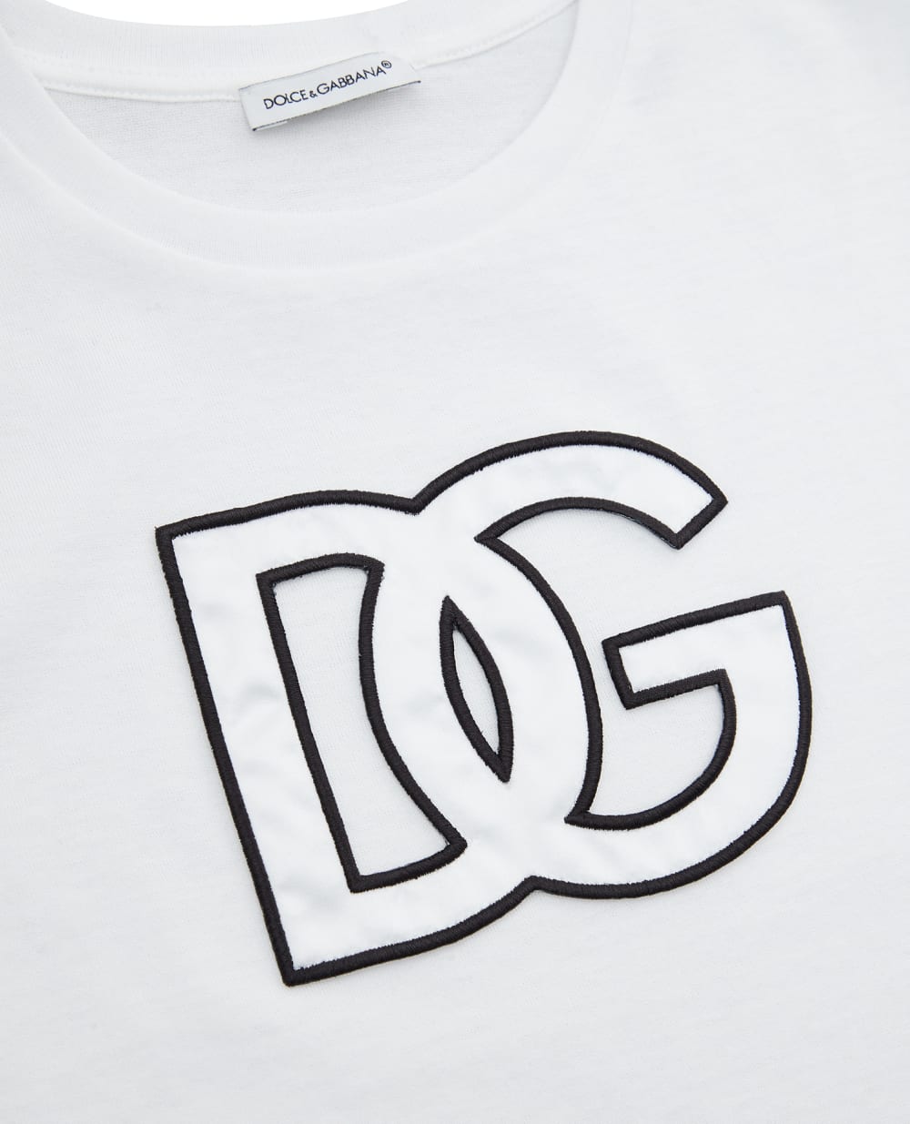 Детская футболка Dolce&Gabbana Kids L4JTEY-G7I4Y-B, белый цвет • Купить в интернет-магазине Kameron