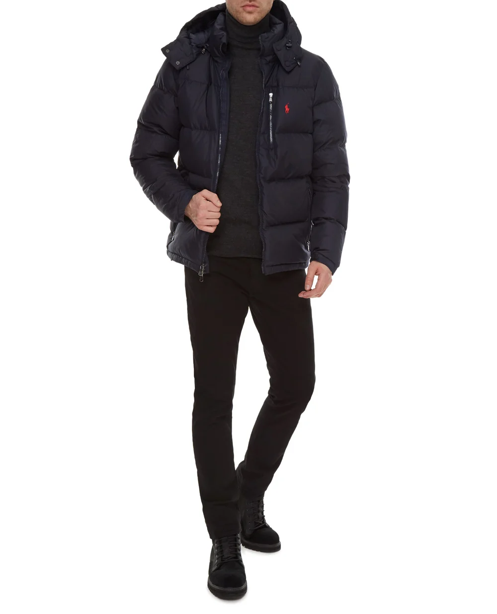Пуховик Polo Ralph Lauren 710810936002, темно-синий цвет • Купить в интернет-магазине Kameron