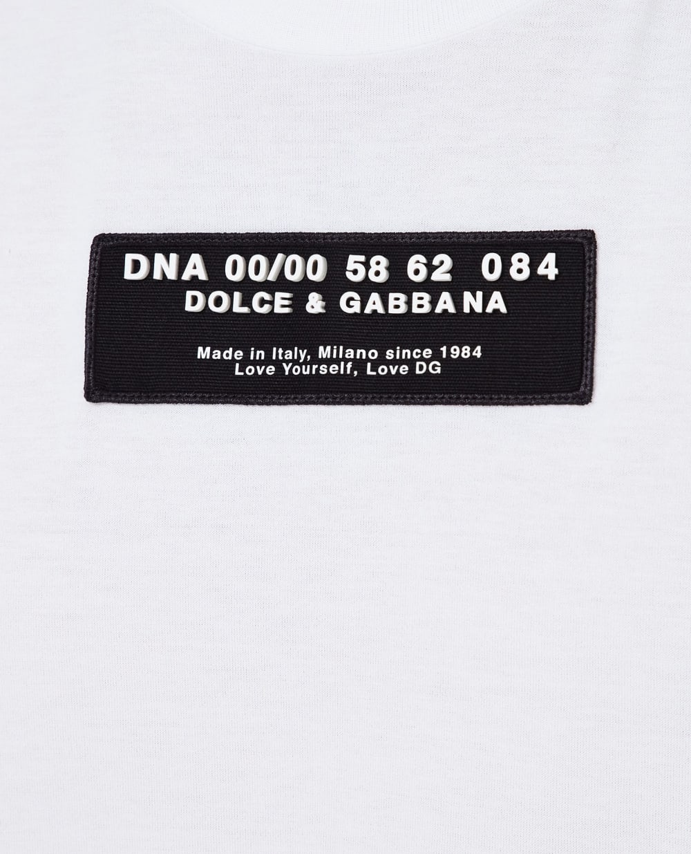 Футболка Dolce&Gabbana G8NC5Z-FU7EQ, белый цвет • Купить в интернет-магазине Kameron