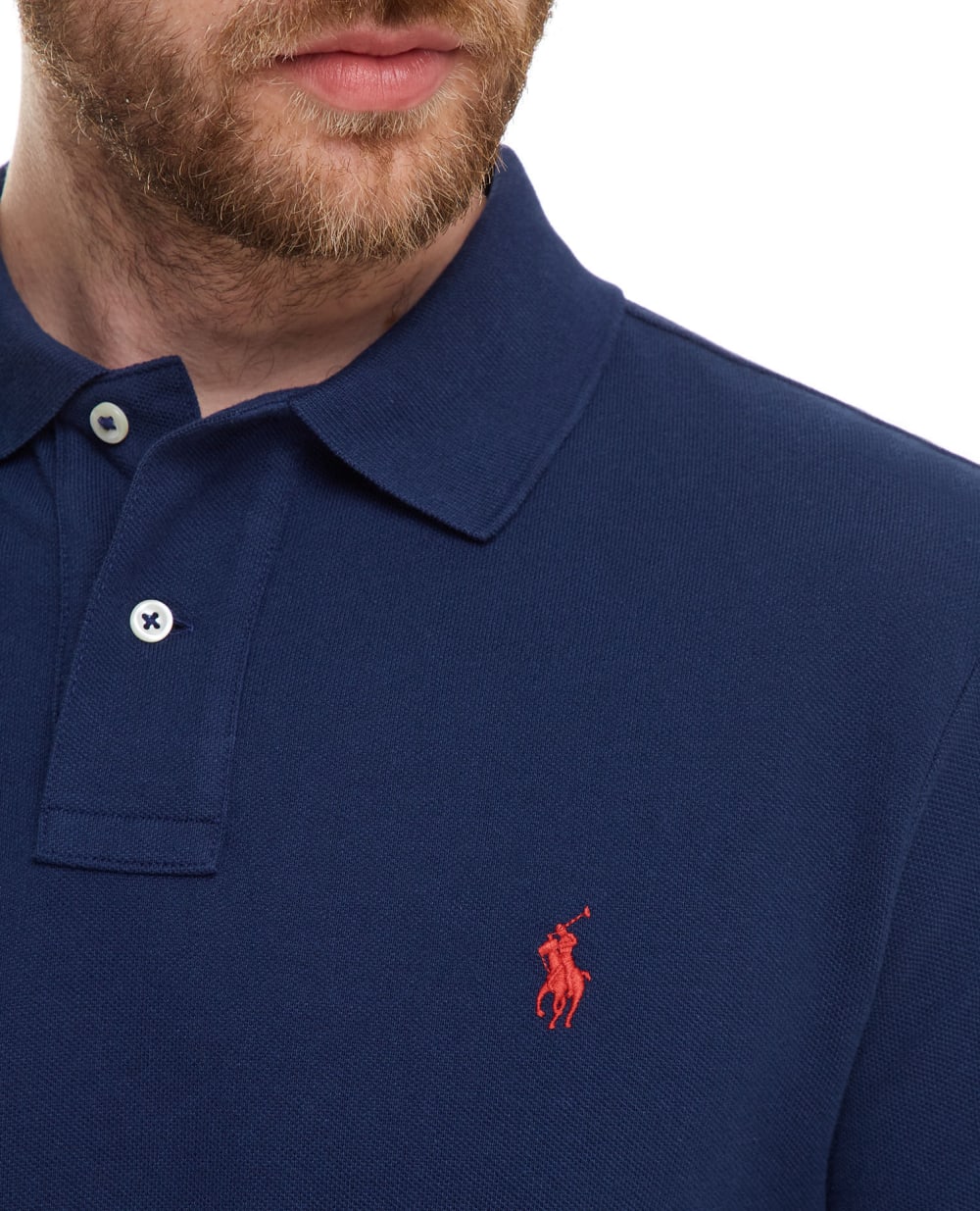 Поло Polo Ralph Lauren 710795080007, синий цвет • Купить в интернет-магазине Kameron
