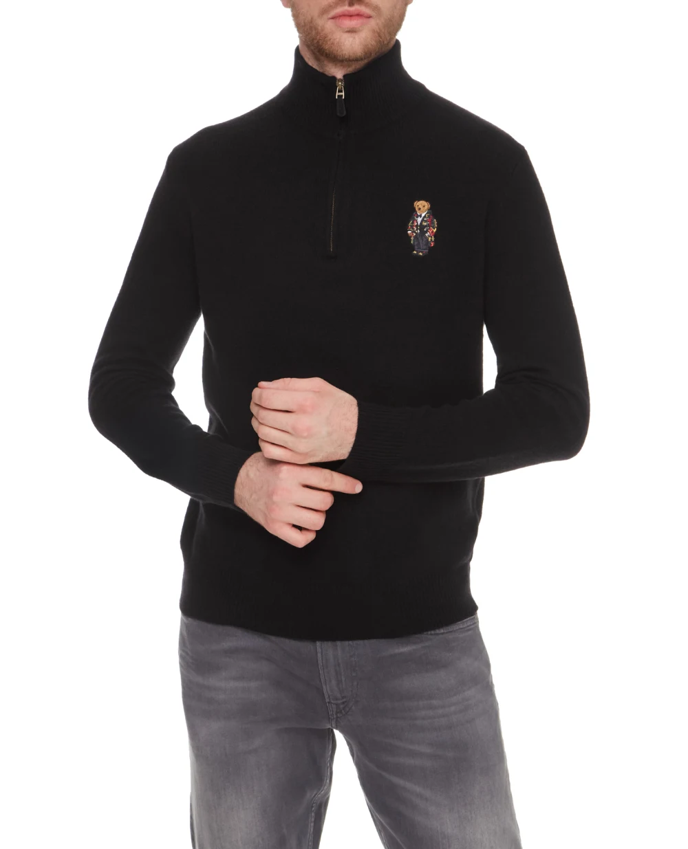 Шерстяной джемпер Polo Ralph Lauren 710810823001, черный цвет • Купить в интернет-магазине Kameron