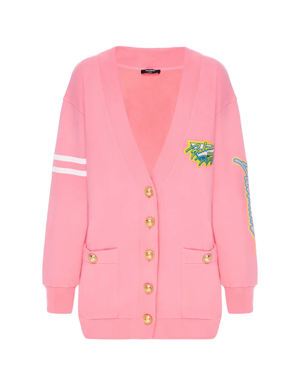 Кардиган Balmain VF13481J096, розовый цвет • Купить в интернет-магазине Kameron