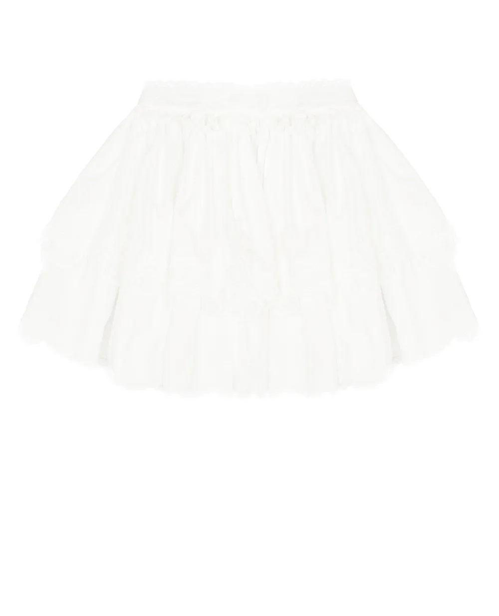 Юбка Dolce&Gabbana Kids L54I23-FU5GK-S, белый цвет • Купить в интернет-магазине Kameron