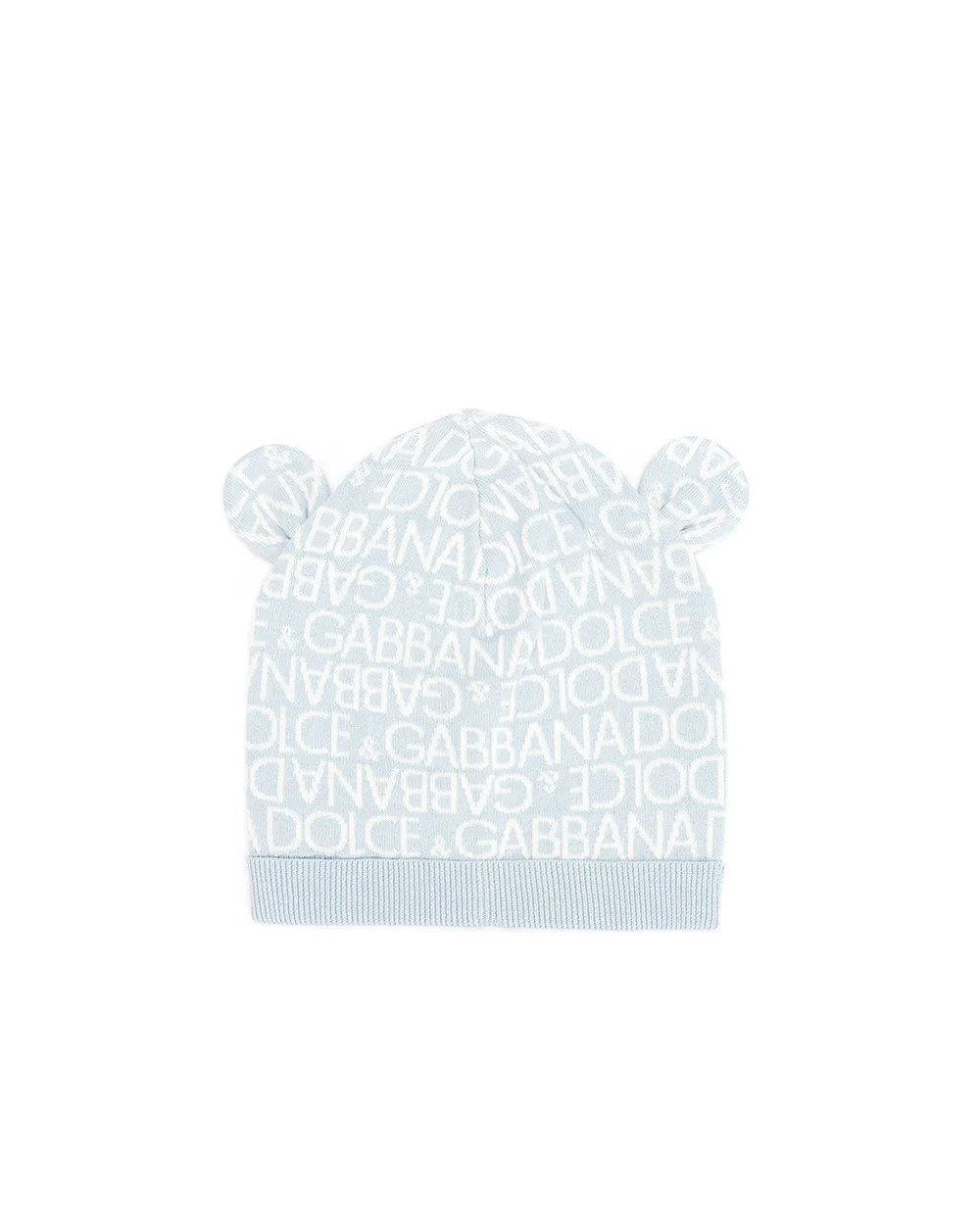 Детская шапка Dolce&Gabbana Kids LNKHA3-JFMU8, голубой цвет • Купить в интернет-магазине Kameron