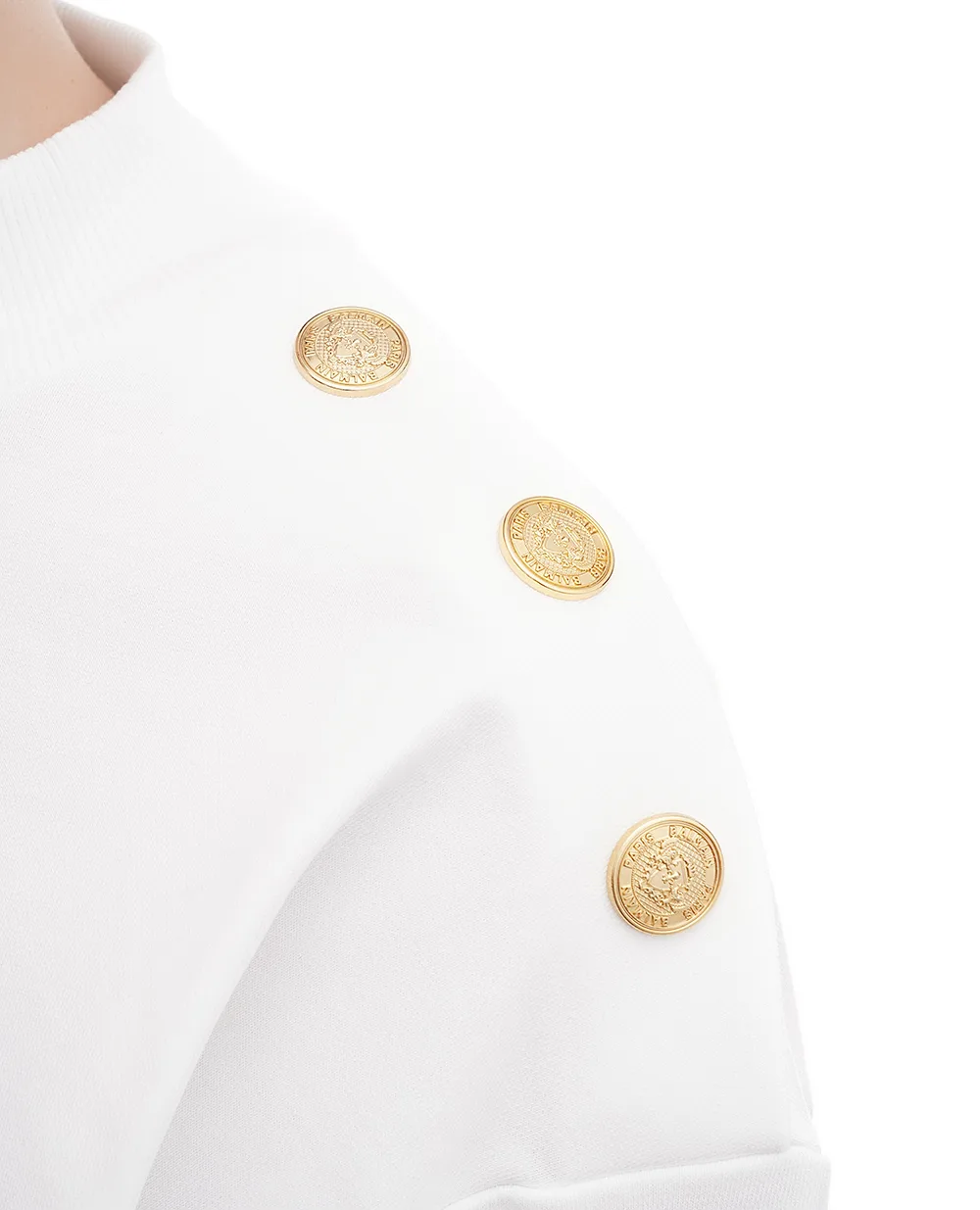 Свитшот Balmain DF1JO040BB02, белый цвет • Купить в интернет-магазине Kameron