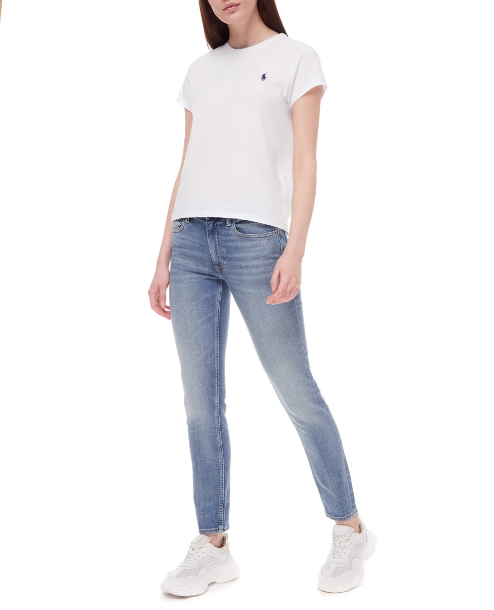 Футболка Polo Ralph Lauren 211847073009, белый цвет • Купить в интернет-магазине Kameron