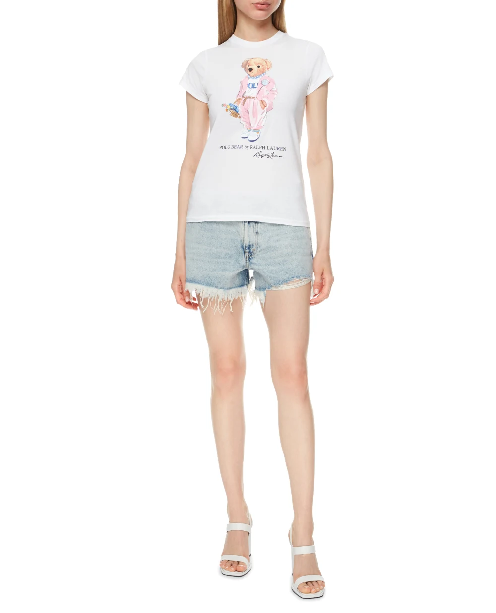 Джинсовые шорты Polo Ralph Lauren 211834034001, голубой цвет • Купить в интернет-магазине Kameron
