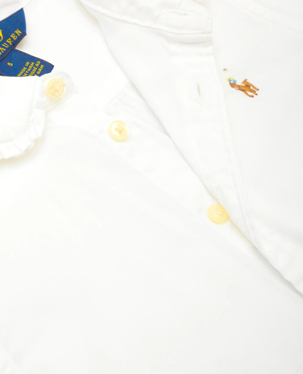 Детская блуза Polo Ralph Lauren Kids 312680346001, белый цвет • Купить в интернет-магазине Kameron