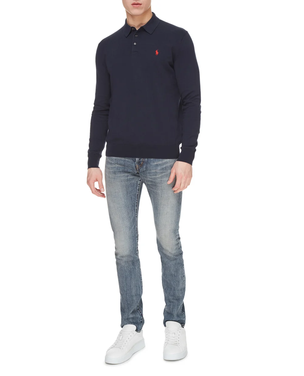 Поло Polo Ralph Lauren 710775900001, синий цвет • Купить в интернет-магазине Kameron