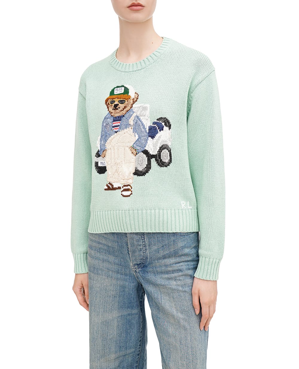 Свитер Polo Bear Polo Ralph Lauren 211935309001, салатовый цвет • Купить в интернет-магазине Kameron