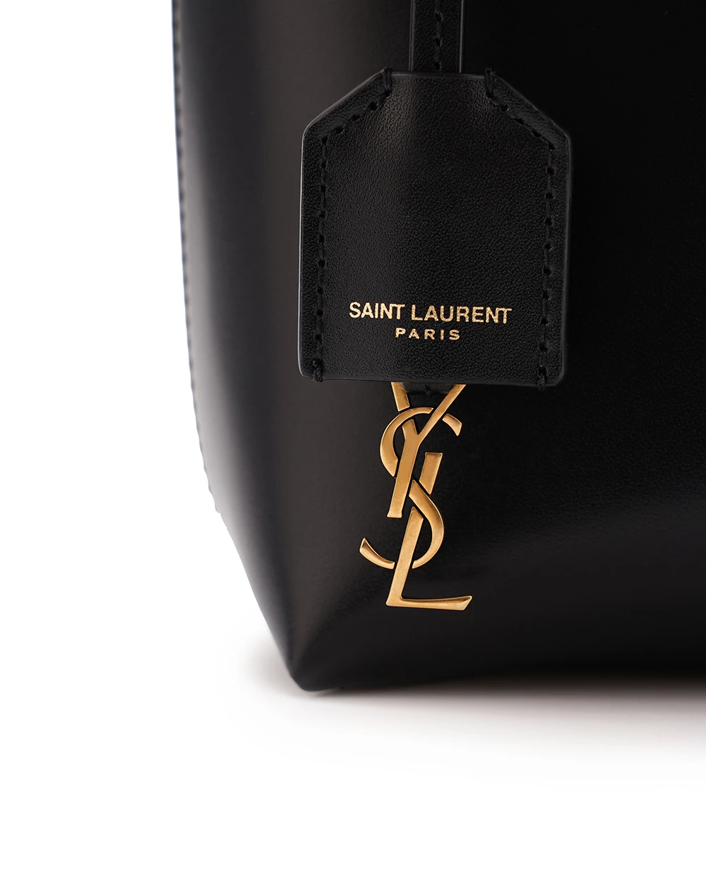 Кожаная сумка Toy Shopping Mini Saint Laurent 773995-AADDI, черный цвет • Купить в интернет-магазине Kameron
