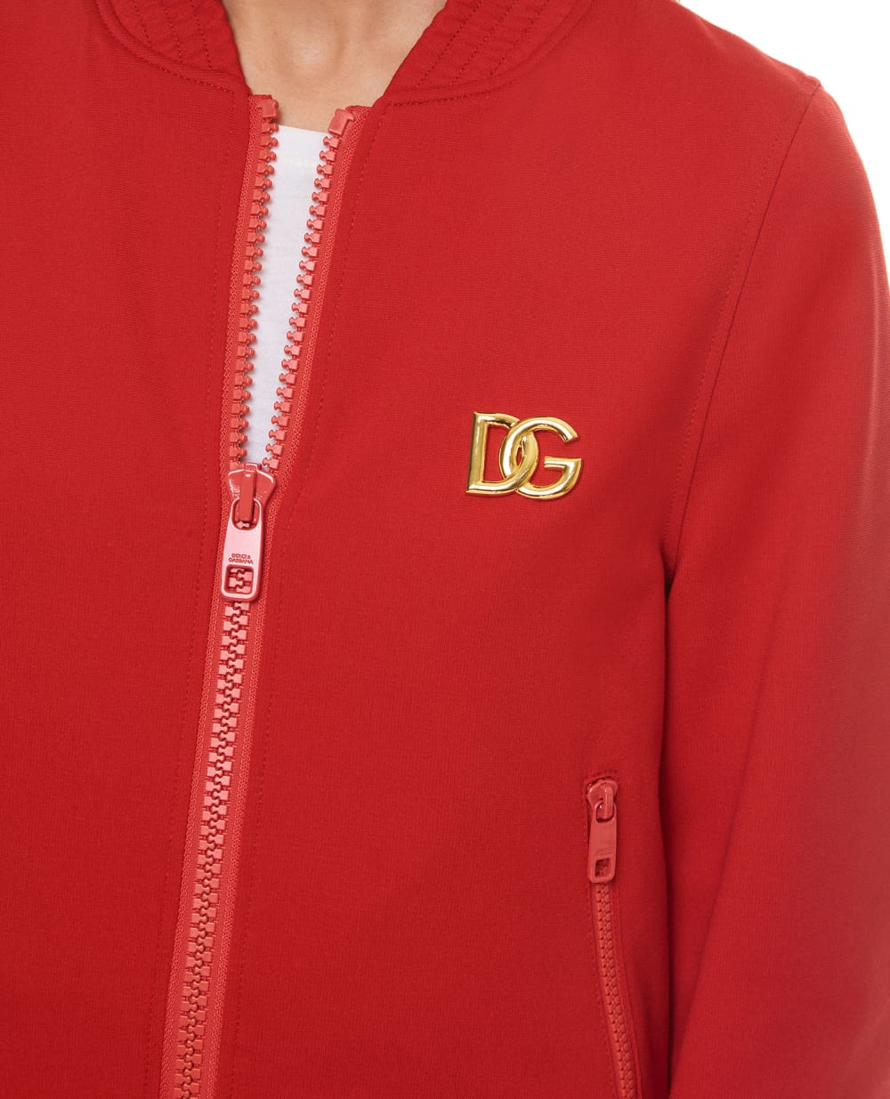 Спортивная кофта Dolce&Gabbana F9L01T-GDO95, красный цвет • Купить в интернет-магазине Kameron
