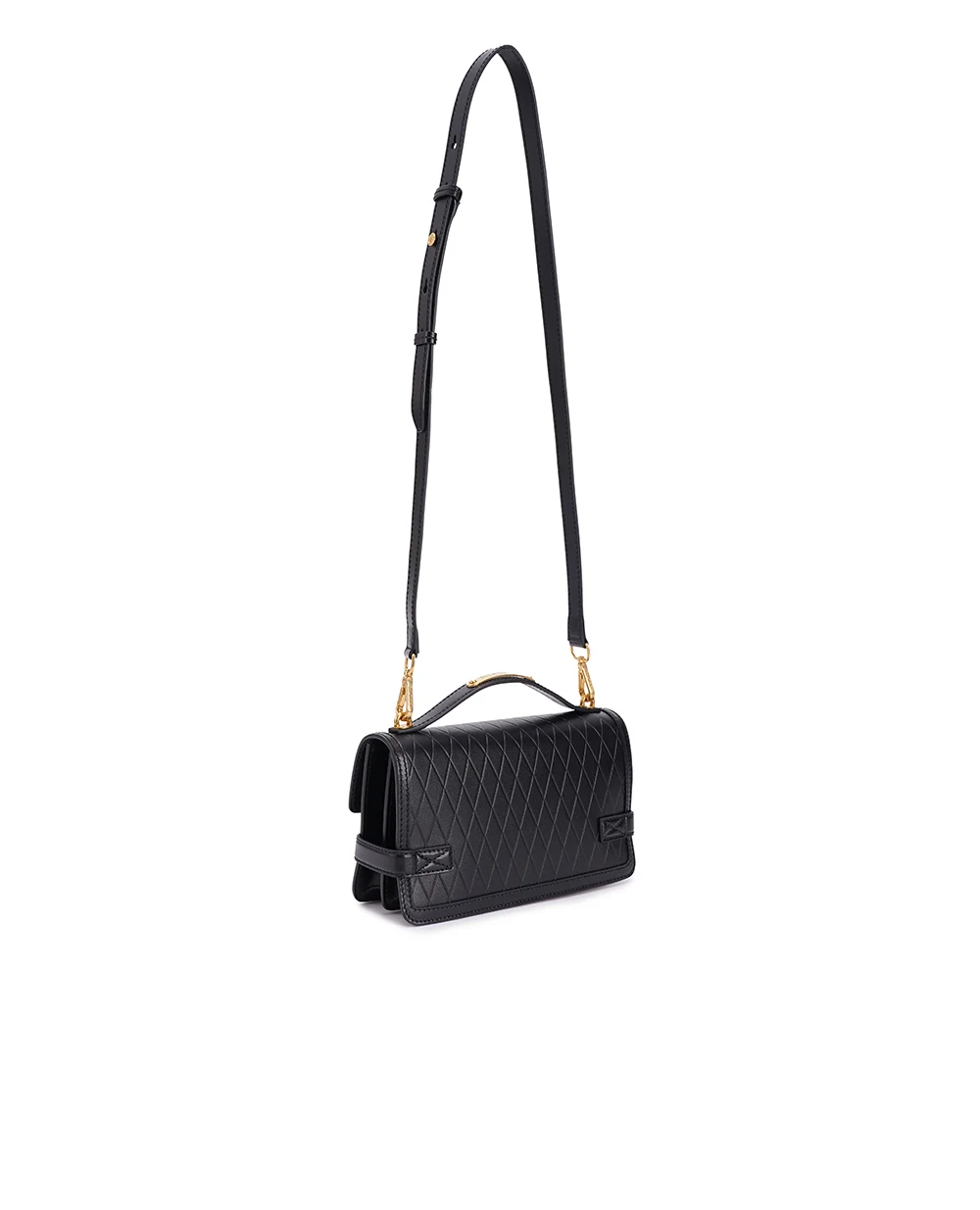 Кожаная сумка B-Buzz Shoulder 24 Balmain CN0DA829LQML, черный цвет • Купить в интернет-магазине Kameron