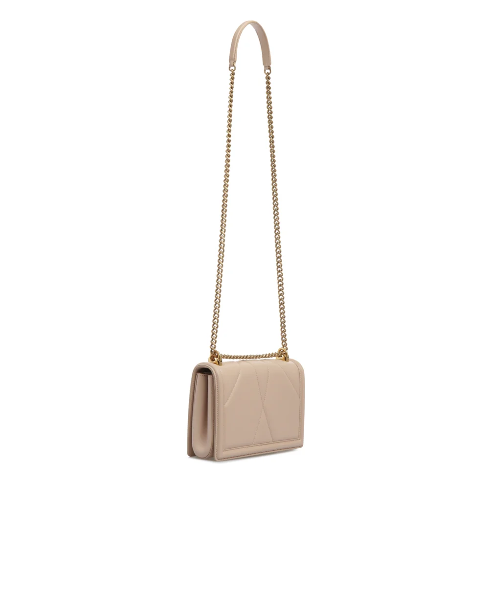 Кожаная сумка Devotion Medium Dolce&Gabbana BB6652-AV967SS19, бежевый цвет • Купить в интернет-магазине Kameron